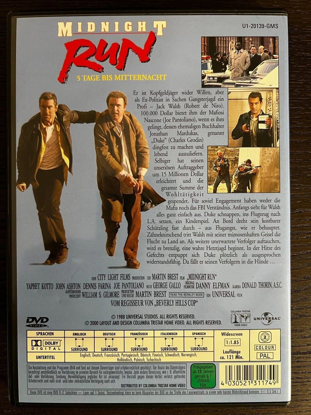 Tutti i DVDs: Midnight Run – Usato da Zürich venduto da FilmFreunde 1