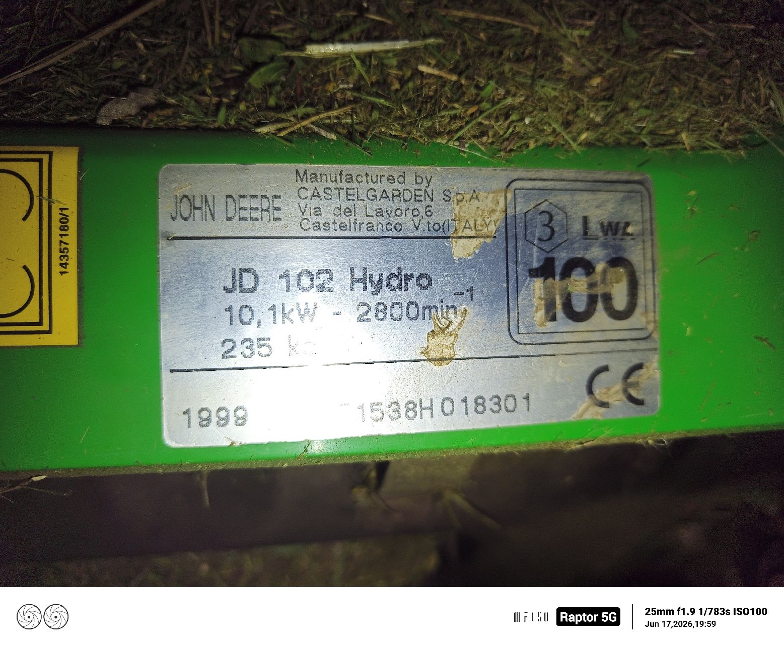 John Deere Tagliaerba: Rasentraktor Rasenmäher John Deere Hydro – Usato da Welschenrohr venduto da Roli226 5