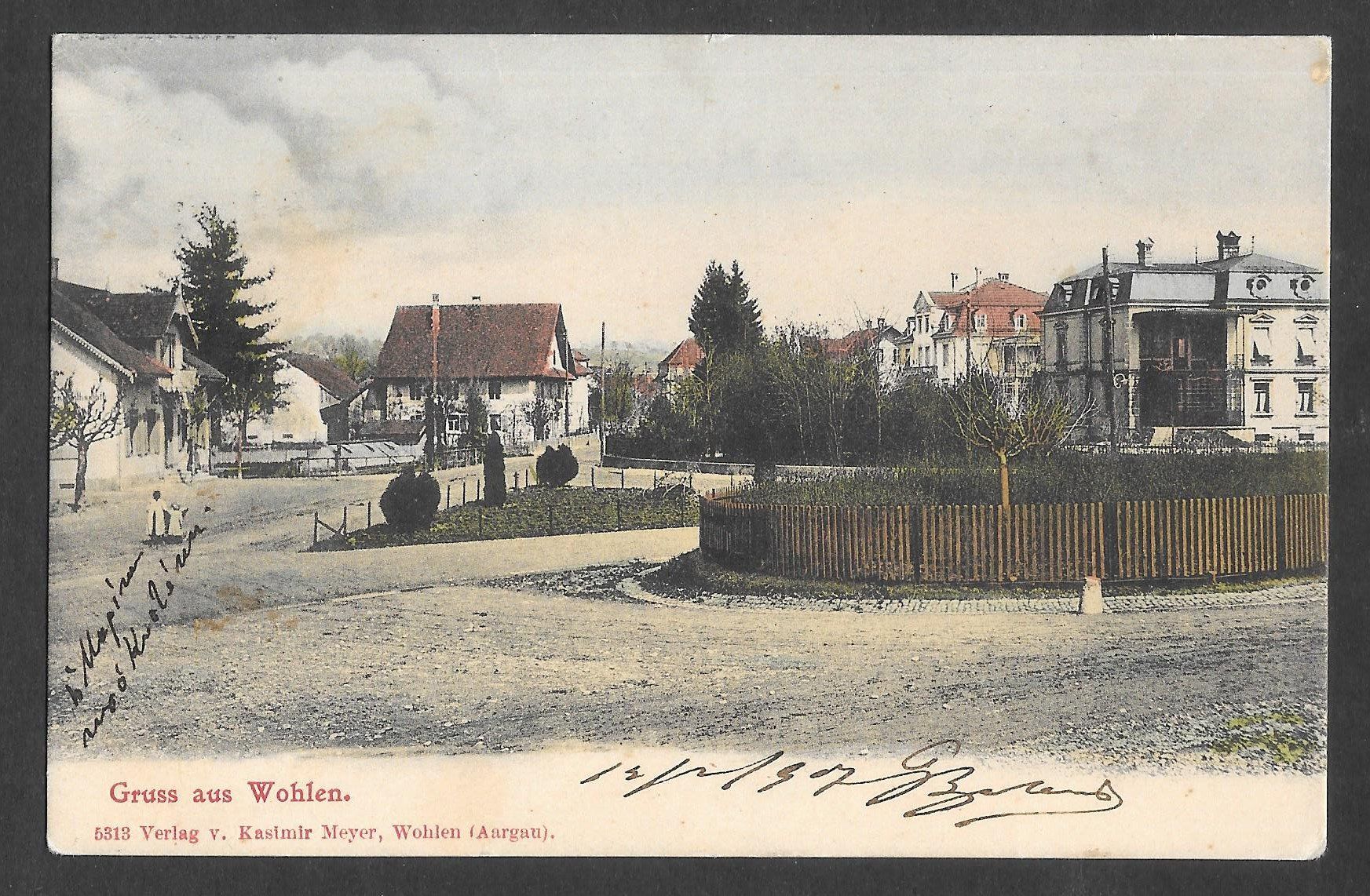 Cartes postales: Wohlen colorierte Teilansicht – D'occasion à Olten par clotaldi