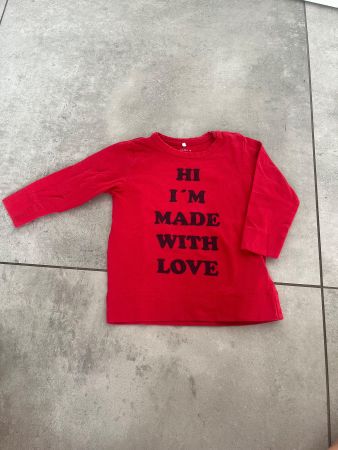 Name it, Baby, Sweatshirt, Langarmshirt, rot, Gr. 68