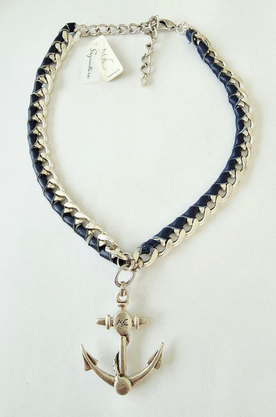 Pendentifs: Statement Collier mit Anker-Anhänger & Strass - A&C neu – Neuf avec emballage d'origine à Uetikon am See par Springdream 3