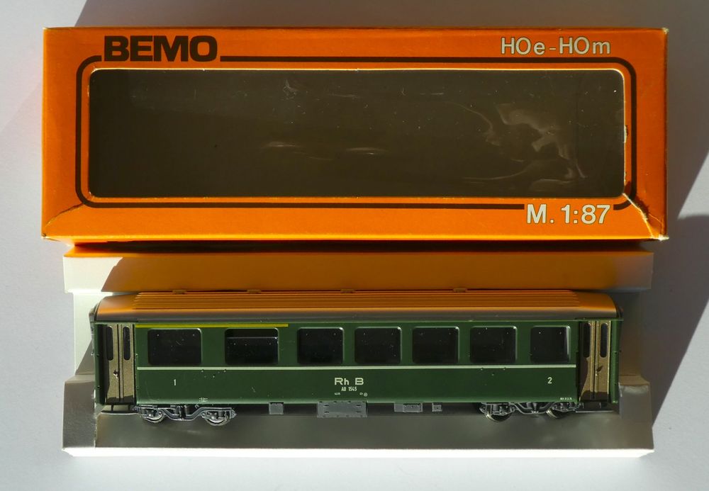 Bemo H M Set Gr N Und Chrom Lokomotive Wagen In Gr N Kaufen