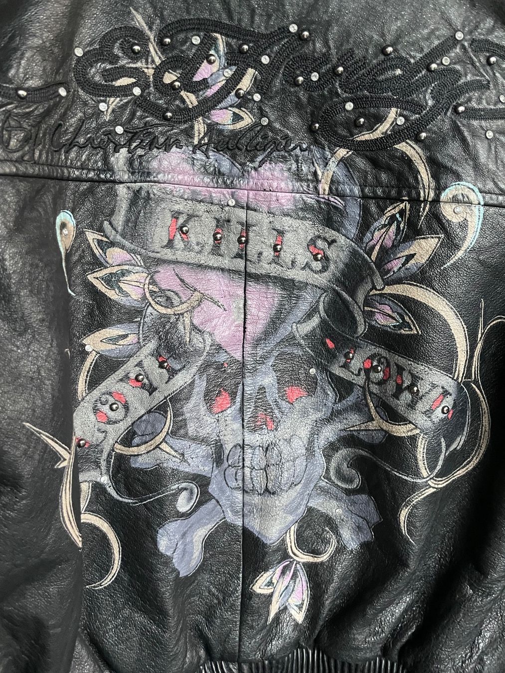 Ed Hardy Giacche: Ed Hardy Lederjacke Limited Edition – Usato da Dietikon venduto da MCage 6