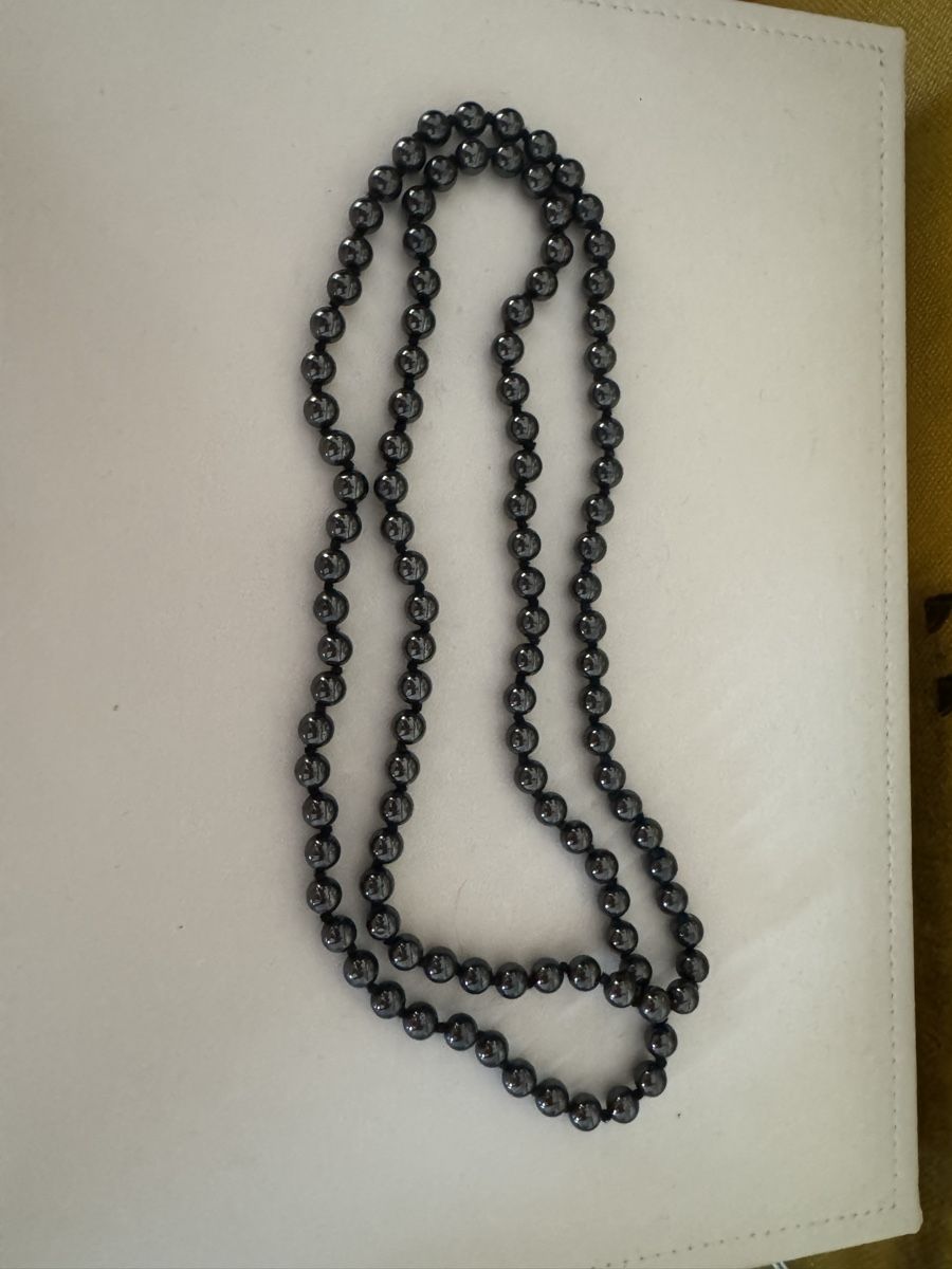 Catenine: Hämatit-Halskette, 80 cm – Nuovo (secondo la descrizione) da Zollikon venduto da cielles
