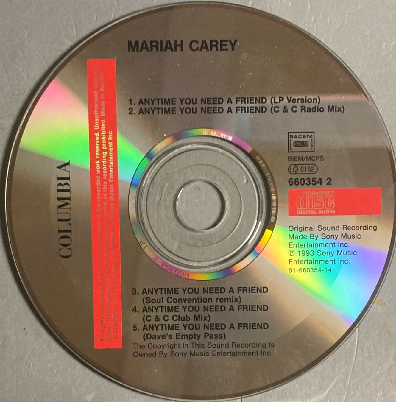 CD: MARIAH CAREY - ANYTIME – Usato da Poliez-Pittet venduto da Newtown-Records 1