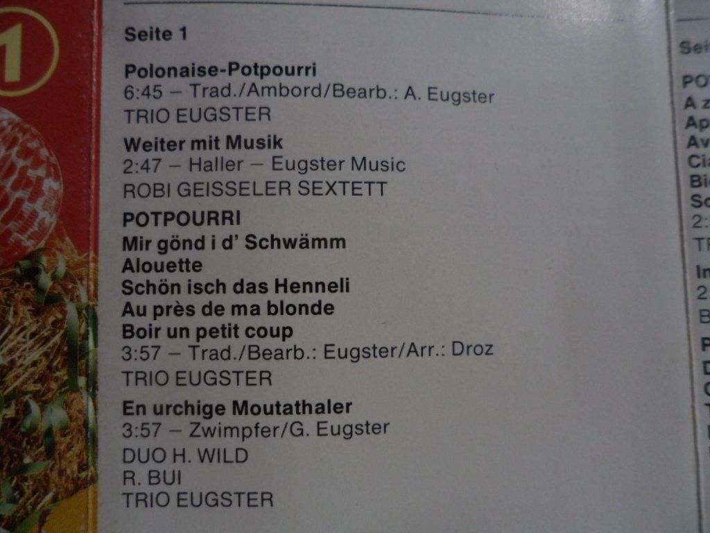 Musicassette: Mir mached es Fäscht    Non Stop  Stimmungs Hits – Usato da Langnau i. E. venduto da gf2_29jt 1