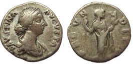 FAUSTINA II silber denar