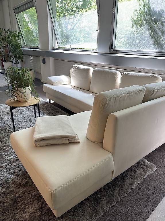 Sofas: (Gratis Lieferung) Alcantara Ecksofa Creme  – Gebraucht aus Fehraltorf von Sofalab.swiss 3