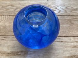 Kosta Boda Blue Moon Kerzenhalter von Anna Ehrner 1990
