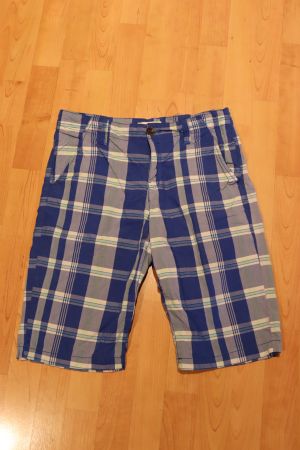 blaue  karierte Bermudas 176 Jungen