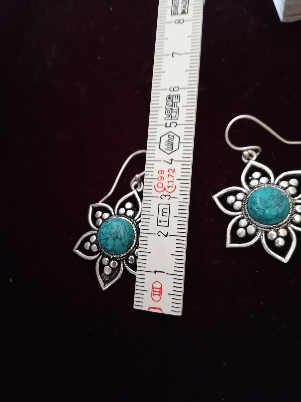 Boucles d'oreille: Wunderschöne neue Ohrhänger mit Türkis – Neuf (Voir description) à Zürich par Gillheri 1
