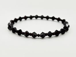 Damenarmband Swarovski Kristalle in Jet Black/Schwarz