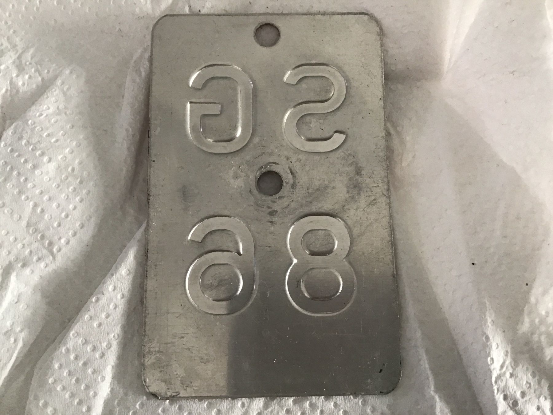 Insegne: Töffli Nummernschild SG – Usato da Scherzingen venduto da Starseller62 1