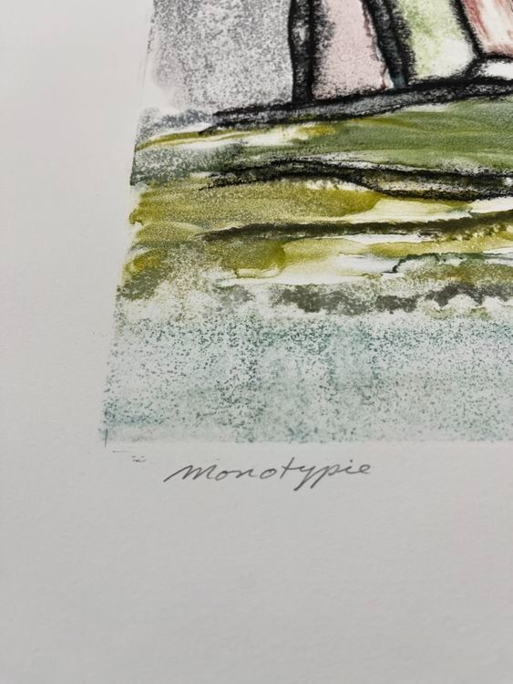 Grafica & Litografie: EVELINE SCHMID MONOTYPE UNIKAT SIGNIERT – Usato da Gersau venduto da grafik-kunst 2
