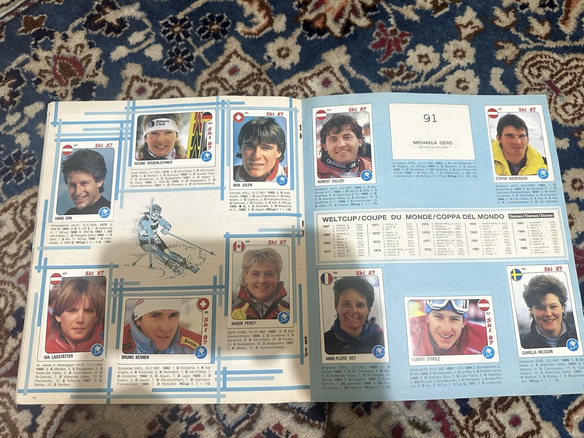 Panini Album: Album Ski 87 Panini  – Usato da Bellinzona venduto da Ti.belli 2