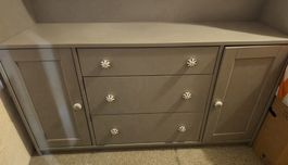 Ikea HAUGA Sideboard, grau, 140x84cm