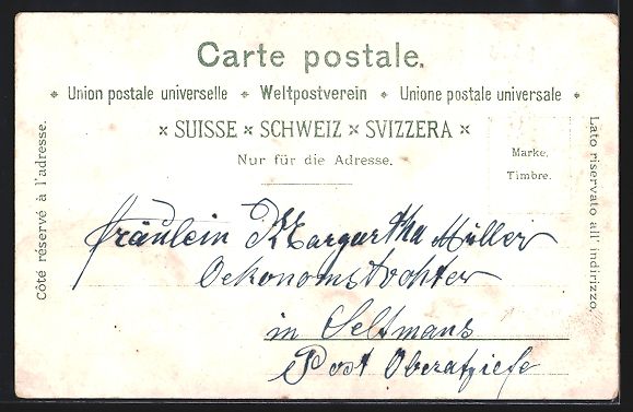 Cartoline postali: Litho Davos, Place après le Seehorn – Usato da Berlin venduto da bartko-reher 1