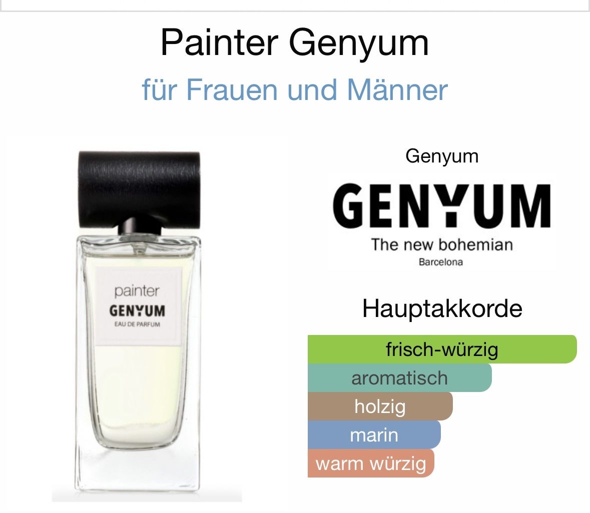 Profumi & Eau de Toilette: Painter Genyum - 2ML  Probe – Nuovo (secondo la descrizione) da Düdingen venduto da parfum_tester 2
