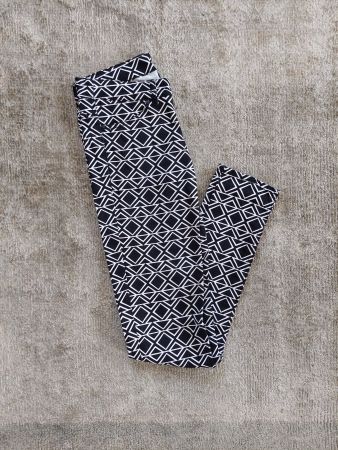 H&M Divided Hose, Grösse 34, Schwarz/Weiss Muster Top!