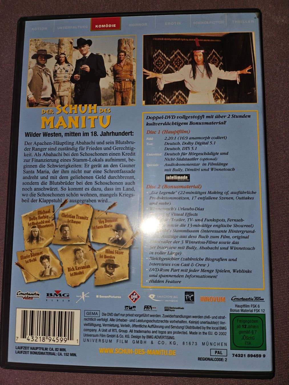 Alle DVDs: 2 DVDs: Der Schuh des Manitu – Gebraucht aus Thun von Shame 1