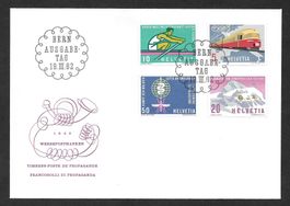 FDC Serie 385 - 388 Werbemarken ET Bern 19.3.1962