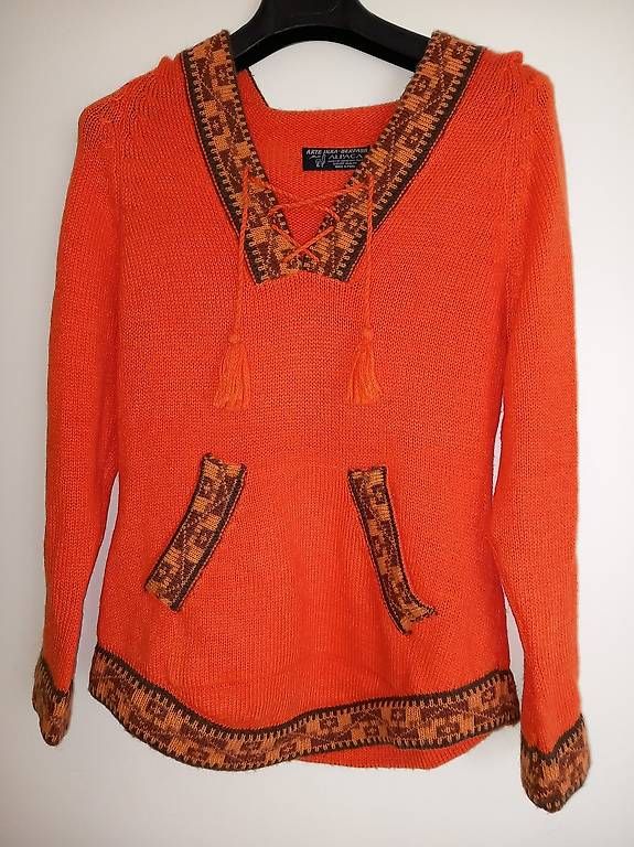 Maglioni & Felpe: Pullover mit Kapuze - Hoodie orange Alpaka S/M – Usato da Adliswil venduto da JanineT.