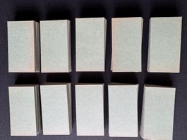 100 Stück Kartonbillette - Vintage - Rarität!