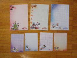 Diddl Blätter  A5 + A6 7 Stück Winter Blätter Set 2