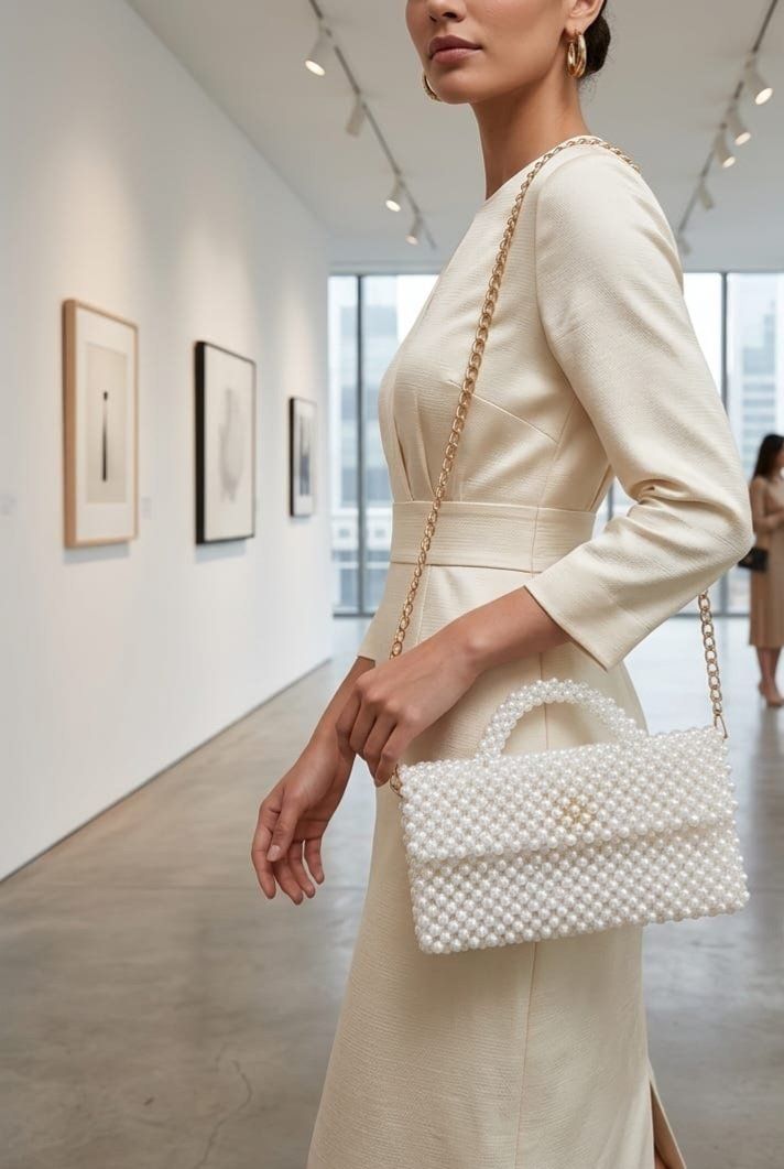 Borse da donna: Handgefertigte Perltasche – Nuovo (secondo la descrizione) da Kaltbrunn venduto da gurlukhandmade 3
