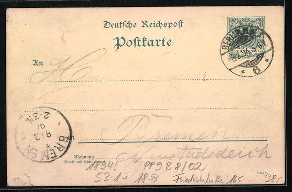 Cancelleria postale: Vorläufer-Lithographie Berlin, Pschorrb – Usato da Berlin venduto da bartko-reher 1