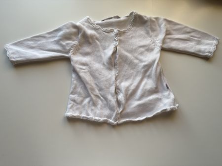 Gilet blanc pour bébé taille 62