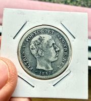 500 Reis Portugal 1857!!! Rarität!!! Silber!!!