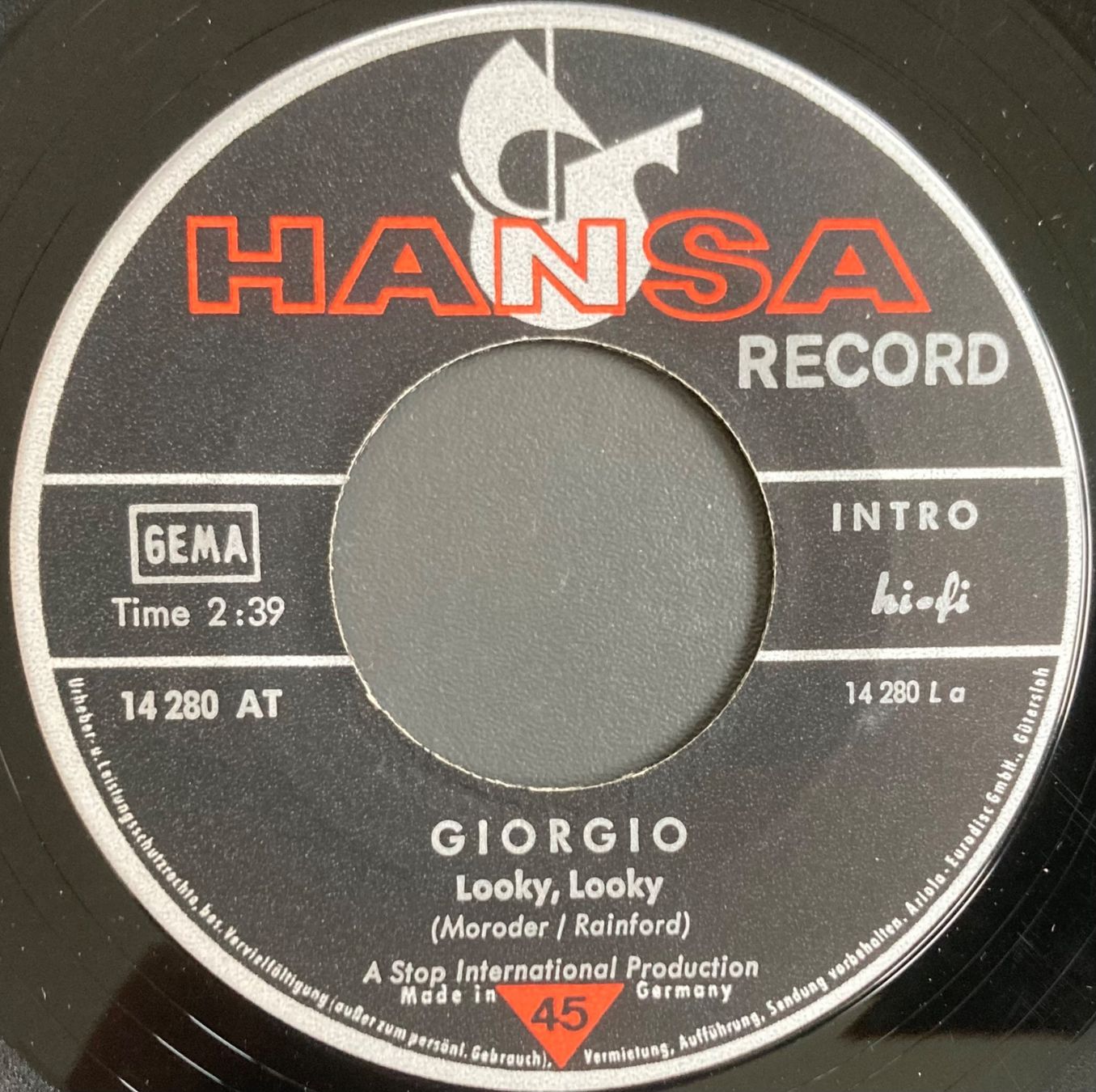 Schallplatten: GIORGIO - LOOKY, LOOKY – Gebraucht aus Poliez-Pittet von Newtown-Records 2