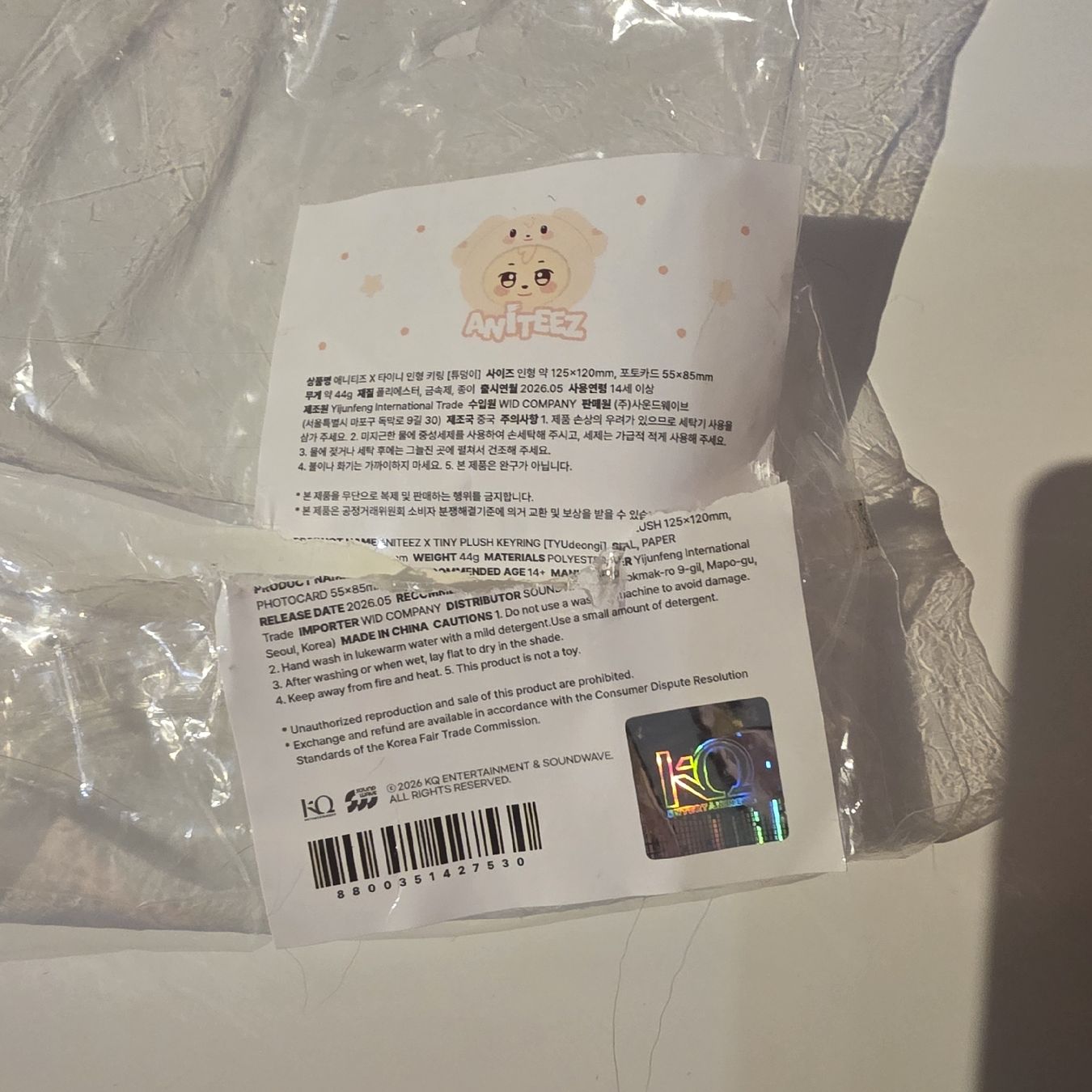 Portachiavi: ateez aniteez tyudeongi yunho tiny plush keyring – Usato da Vevey venduto da Shelovesyu._.u 1