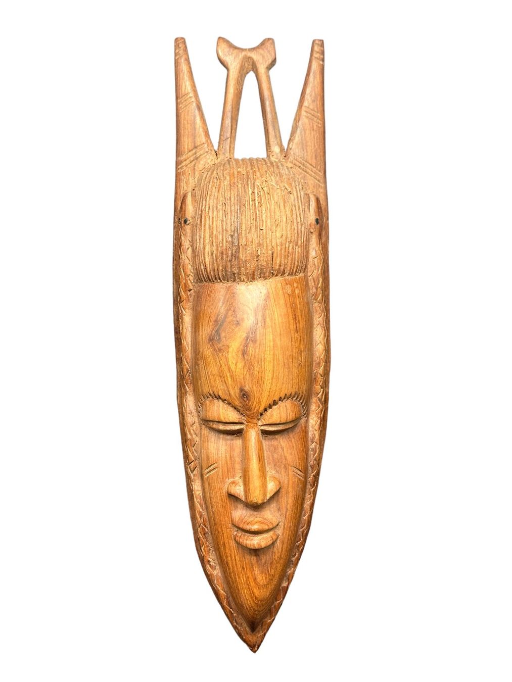 Internationale Kunst: Masque africain en Bois Massif d'Iroko du Zimbabwe – Gebraucht aus Morges von mod_5dxq 7