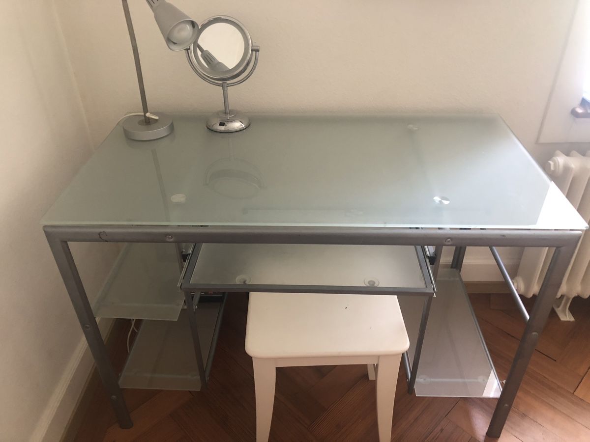 Scrivanie: Schreibtisch Glas Metall – Usato da Zürich venduto da love68