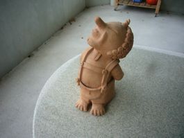 Hans guk in die Luft Ton Handarbeit 40 cm