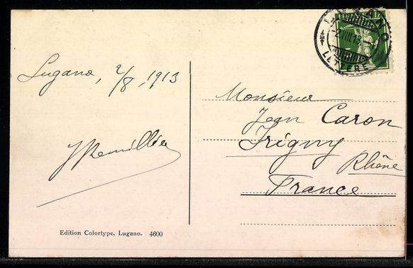 Cartoline postali: Lugano, la Ferrovia Funicolare del S. Sa – Usato da Berlin venduto da bartko-reher 1