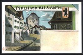 St. Gallen, Strassenpartie am Platzthor