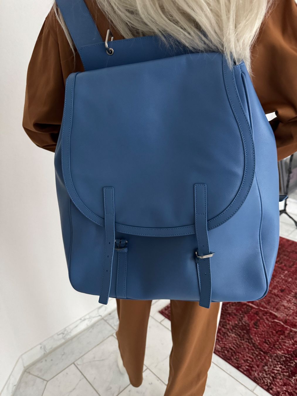 Bally Zaini: Bally Rucksack /Leder Blauer das modische Accessoire – Nuovo e nell'imballaggio originale da Volketswil venduto da praxis12 2