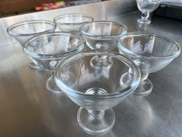 6 Stück Coupenglas Eisbecher Ø 125mm Höhe 115mm