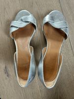Sandales Sézane cuir argenté, taille 37, bon état