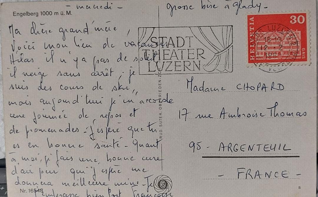 Cartoline postali: ENGELBERG - 1962 – Usato da Delémont venduto da Domdom1 1