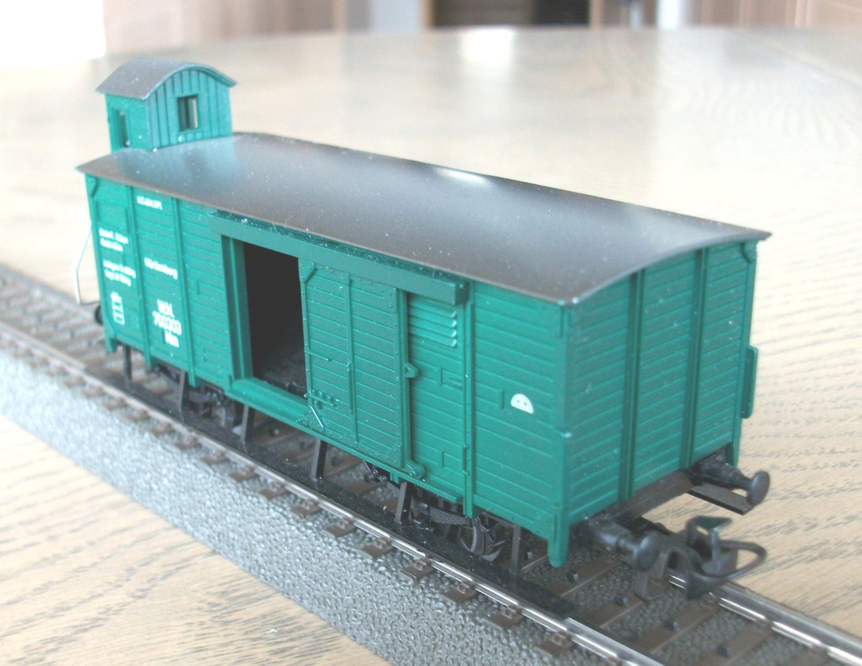 Märklin Modellini di ferrovie: Flachdach-Güterwagen; fabrikneu & OVP – Nuovo e nell'imballaggio originale da St. Moritz venduto da Manu7500 2
