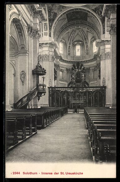 Cartes postales: Solothurn, Inneres der St. Ursuskirche – D'occasion à Berlin par bartko-reher