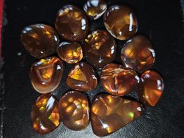 14 seltene natürliche mexikanische Feuerachate 21g/105ct