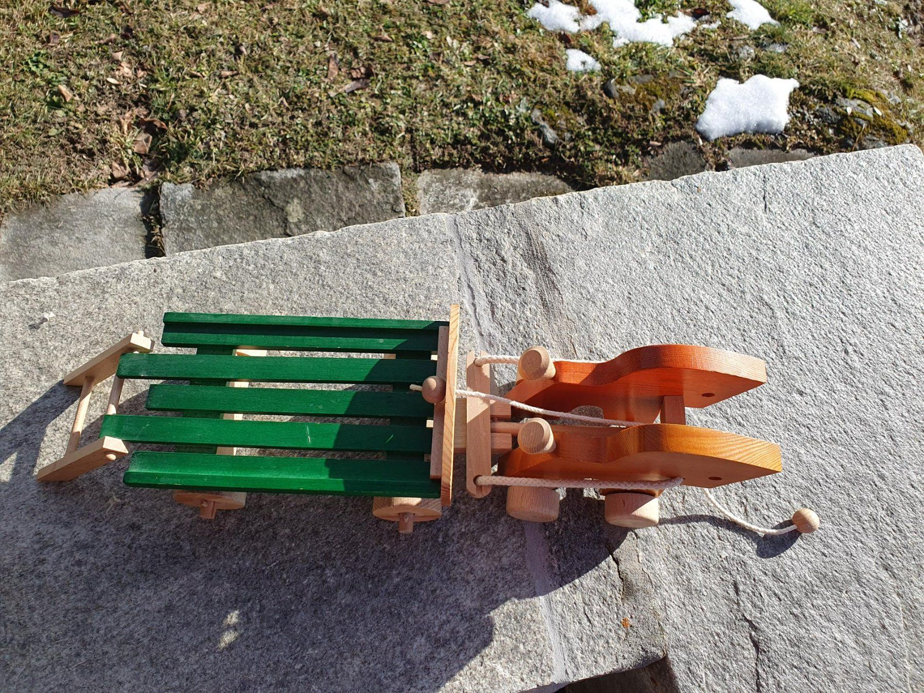 Jouets: Holz Rösslein mit Wägelchen – Neuf (Voir description) à Widen par dem_tdb9 8