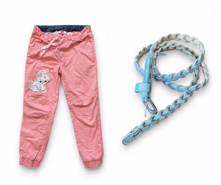Warme Mädchenhose Rosa Gr. 122 (6–7 J.) Baumwolle