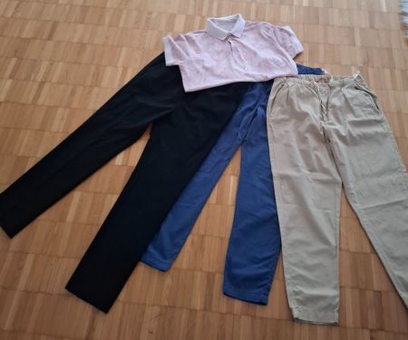 Diverse Herrenhosen und Sommer Polo-Shirt, Grösse M/L
