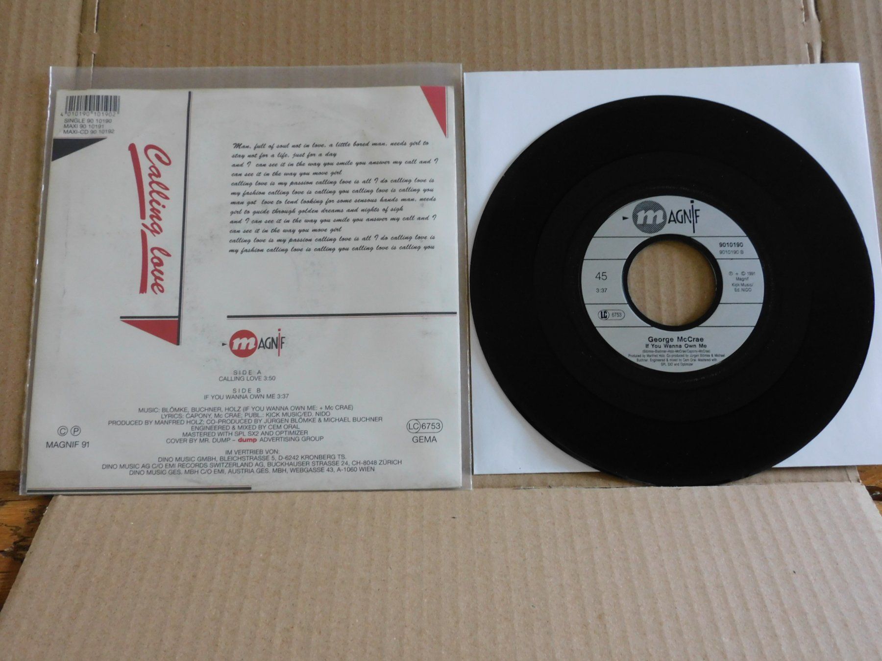 Schallplatten: George McCrae ‎– Calling Love – Gebraucht aus Emmenbrücke von lamorak 1